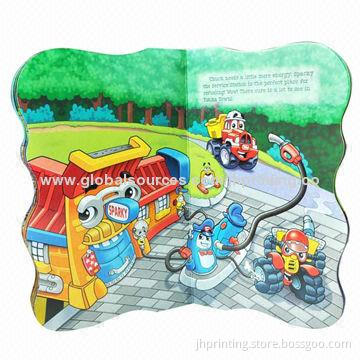 Offset Printed Educational Children's Book, Die-cut into Different Shapes, OEM Orders are Welcome
